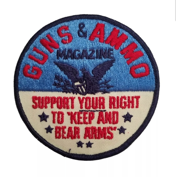 Vintage Guns & Ammo Magazine 2nd Amendment Right to Keep Bear Arms Patch M - Picture 1 of 4